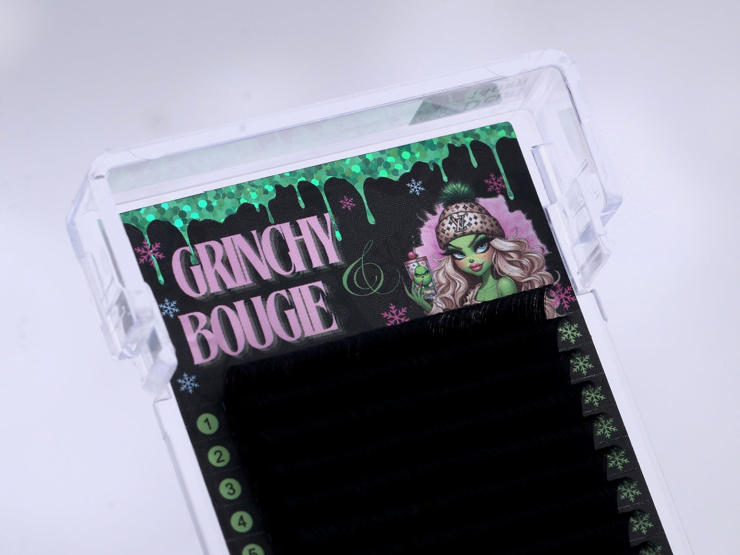 PRE SALE 🎄GRINCHY & BOUGIE LASH TRAYS🎄